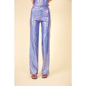 Baun Studio Purple Glitter Pants Barbiecore